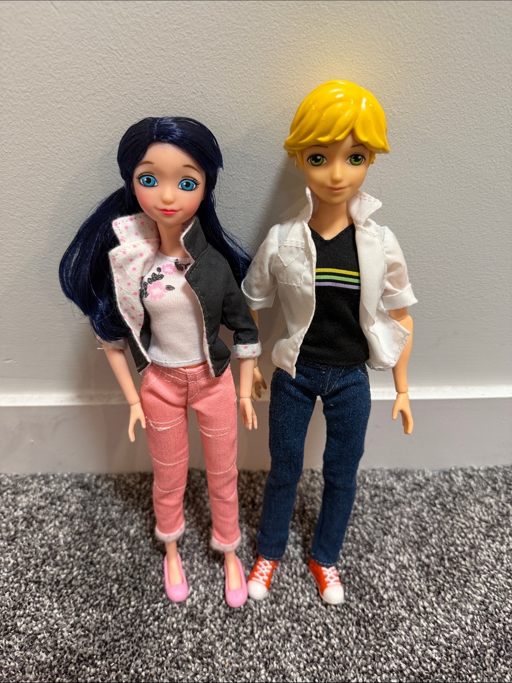Miraculous Ladybug Marinette and Adrien Dolls